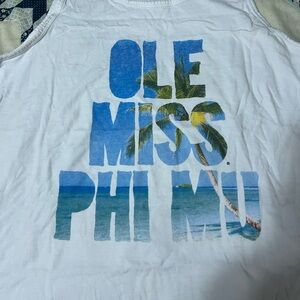 Ole Miss phi mu tank top